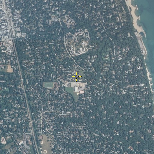 Aerial/Satellite Image of Moore Hall, IL