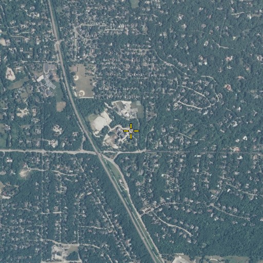 Aerial/Satellite Image of Stuart Residence Hall, IL