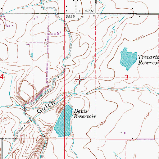 Topographic Map of Swede Ditch, CO