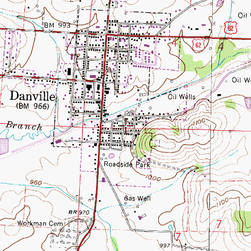 Topographic Map of Buckeye City Post Office (historical), OH