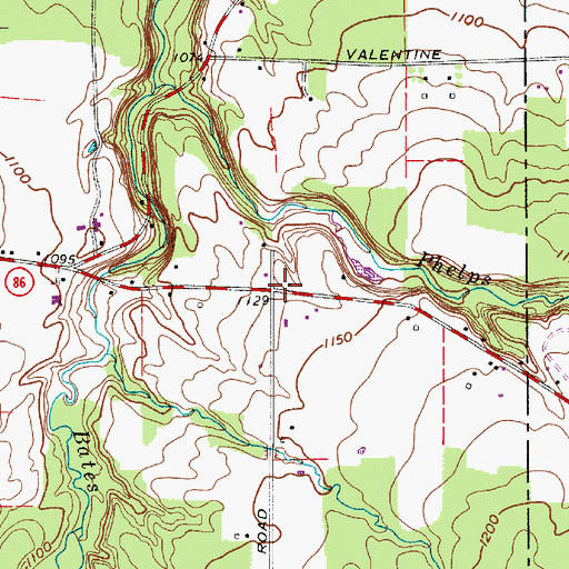 Topographic Map of Breakman Post Office (historical), OH