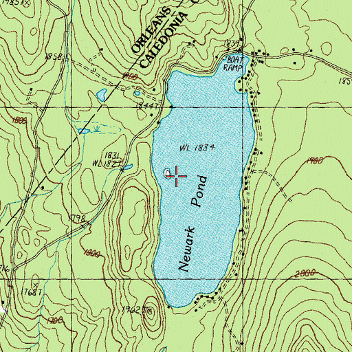 Topographic Map of Connor Island, VT