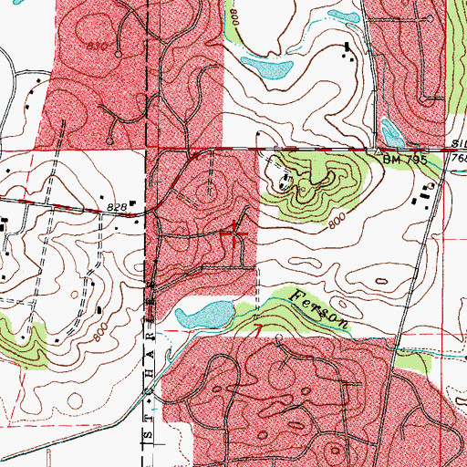 Topographic Map of Mallard Lake North, IL