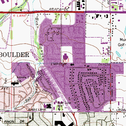 Topographic Map of Empson Ditch, CO