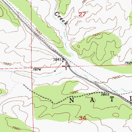 Topographic Map of Winslow Canyon, NM