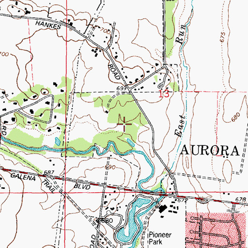 Topographic Map of Culver Forest Preserve, IL
