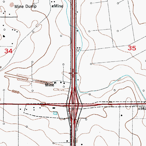 Topographic Map of Sullivan Ditch, CO