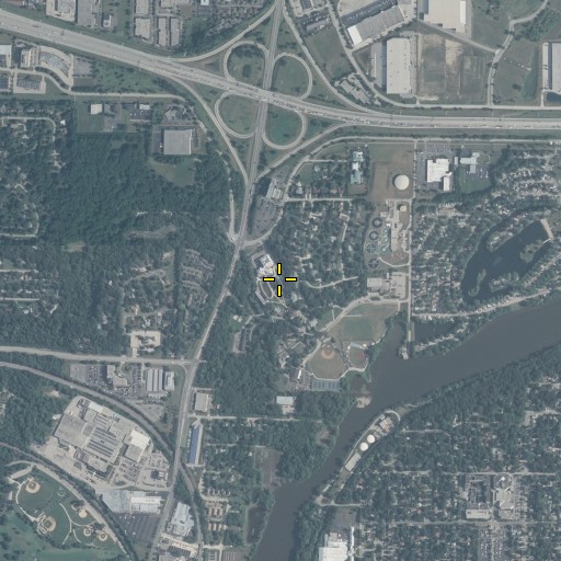Aerial/Satellite Image of Ohio Hall, IL
