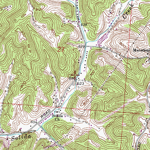 Topographic Map of Montreal Post Office (historical), OH