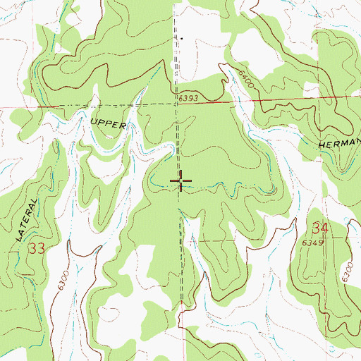 Topographic Map of Upper Hermana Lateral, CO
