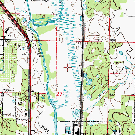 Topographic Map of Wadsworth Prairie Nature Preserve, IL