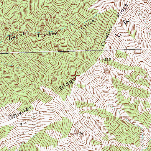 Topographic Map of Ohwiler Ridge, CO