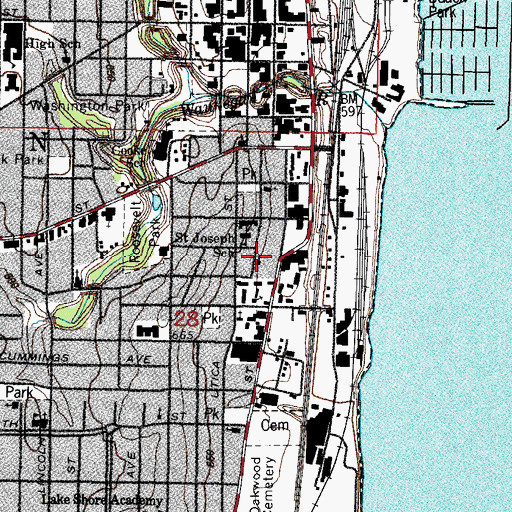 Topographic Map of Mount Zion Missionary Baptist Church, IL