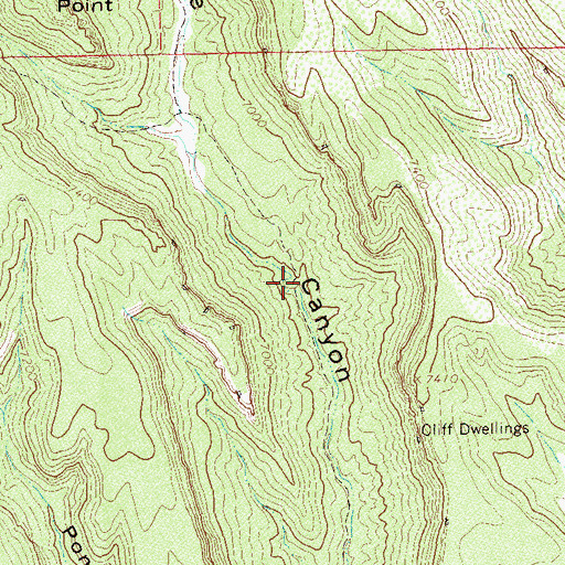 Topographic Map of Pinyon Pack Trail, CO