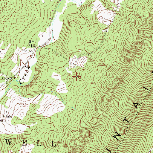 Topographic Map of Bolinger Family Cemetery, PA
