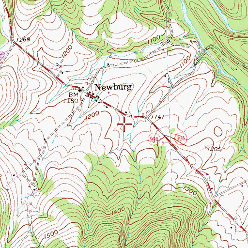 Topographic Map of Plummer Family Cemetery, PA