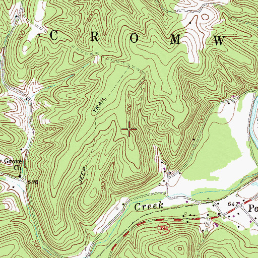 Topographic Map of Flasher Family Cemetery, PA