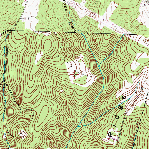 Topographic Map of Campbell Family Cemetery, PA