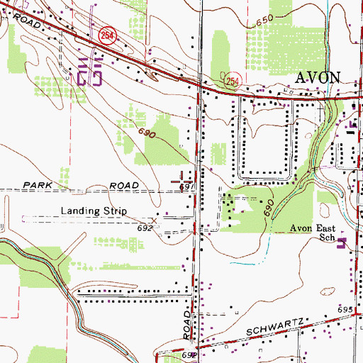 Topographic Map of Trinity Post Office (historical), OH