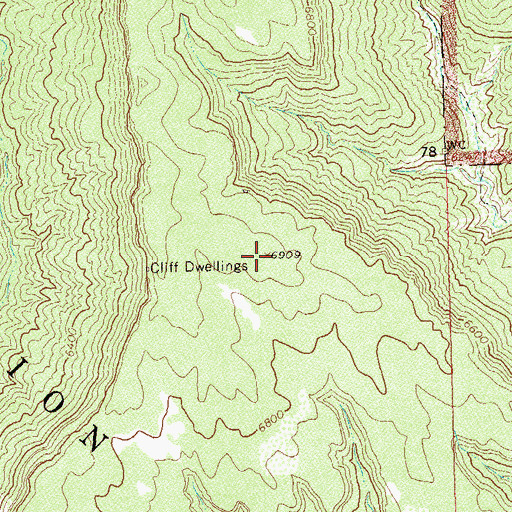 Topographic Map of East Eagle Eye Mesa, CO
