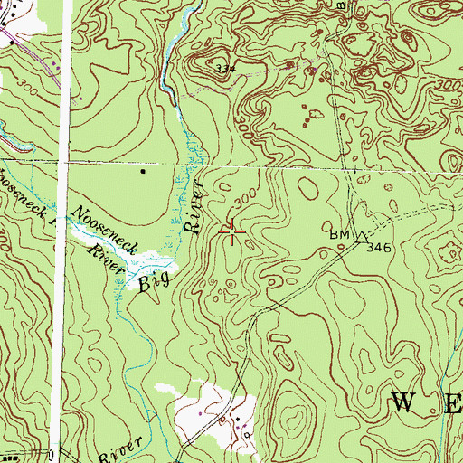 Topographic Map of Big River State Management Area, RI