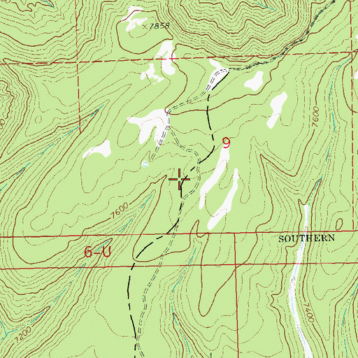 Topographic Map of Lewis Mesa, CO