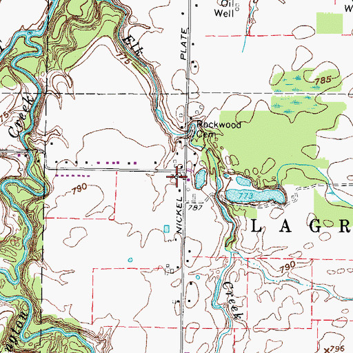 Topographic Map of Nickelplate Post Office (historical), OH