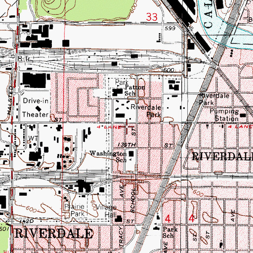 Topographic Map of Enlightened Word Church, IL