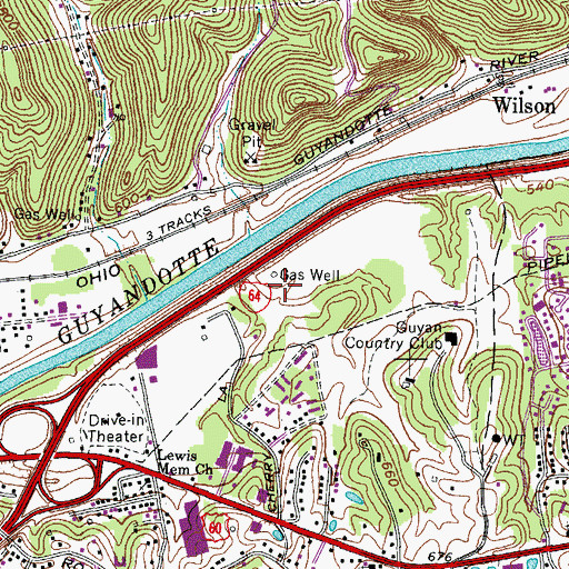 Topographic Map of HealthSouth Rehabilitation Hospital, WV