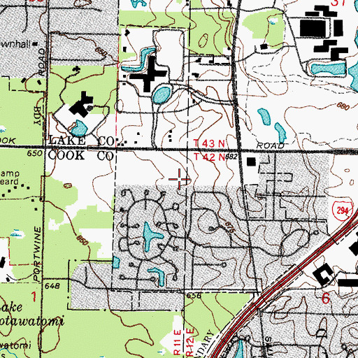Topographic Map of Salceda Park, IL