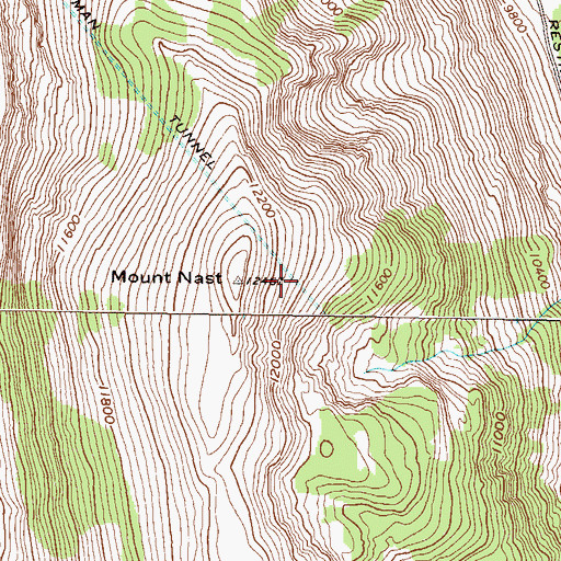 Topographic Map of Chapman Tunnel, CO