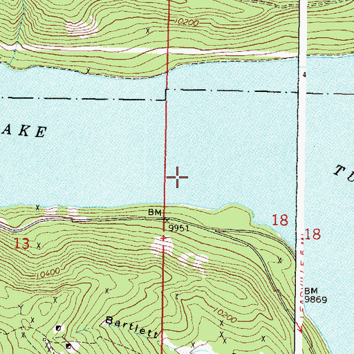 Topographic Map of Turquoise Lake, CO