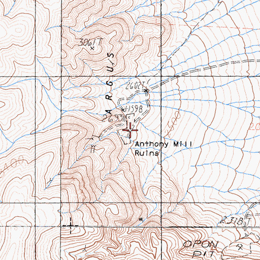 Topographic Map of Reilly (historical), CA