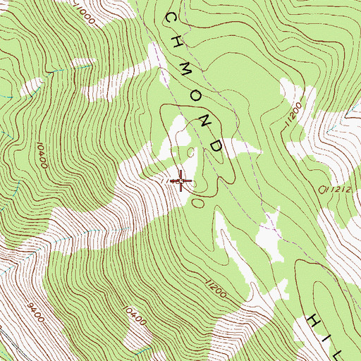 Topographic Map of Richmond Hill, CO