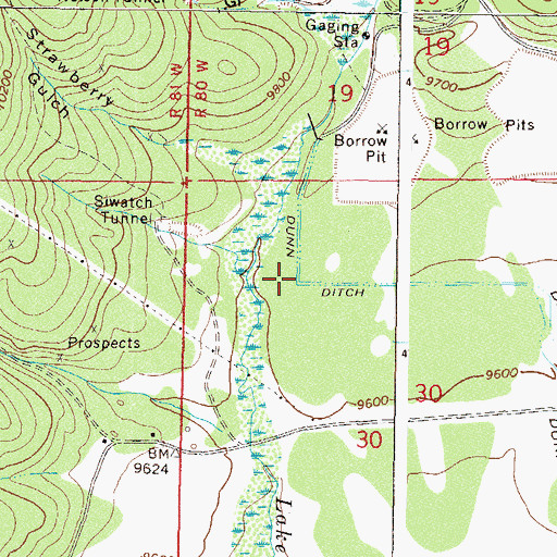 Topographic Map of Dunn Ditch, CO