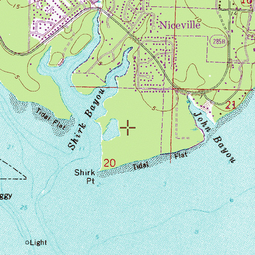 Topographic Map of Dana Point, FL