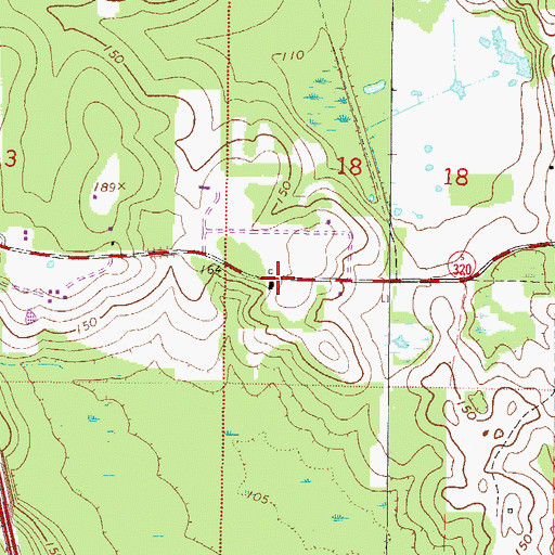 Topographic Map of Southside Post Office (historical), FL