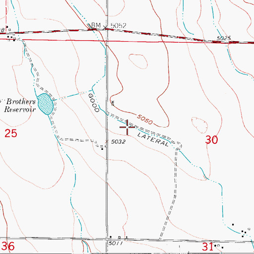 Topographic Map of Good Lateral, CO