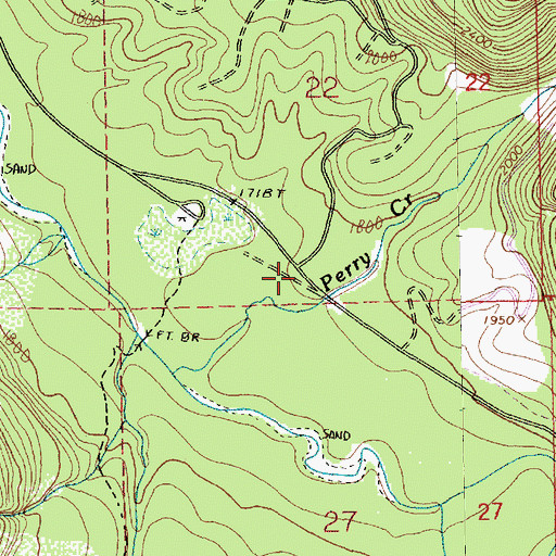 Topographic Map of Big Four Post Office (historical), WA