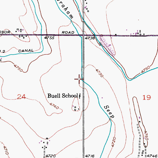Topographic Map of Graham Seep, CO