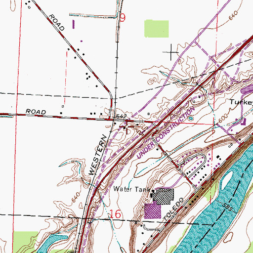 Topographic Map of Presque Isle Post Office (historical), OH