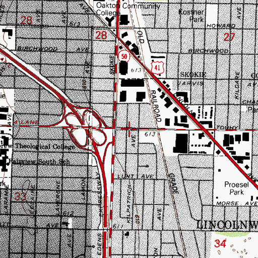 Topographic Map of Congregation Yehuda Moshe, IL