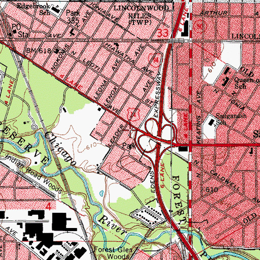 Topographic Map of DeJulio Playlot, IL