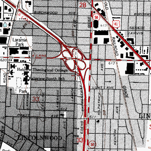 Topographic Map of Polatan Park, IL