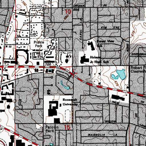 Topographic Map of Peace Reformed Church, IL