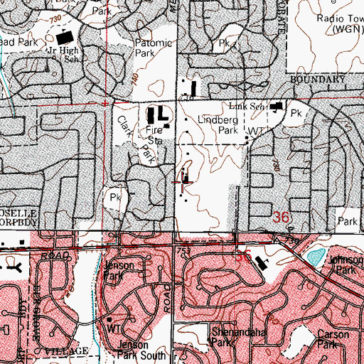 Topographic Map of Elbethel Christian Center, IL