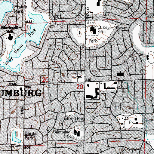 Topographic Map of Our Redeemers United Methodist Church, IL