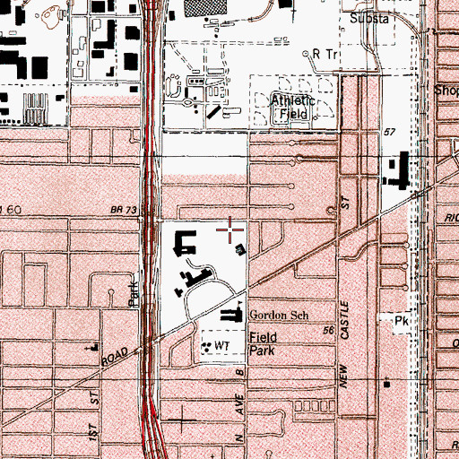 Topographic Map of Candace U Simmons Track and Field Complex, TX