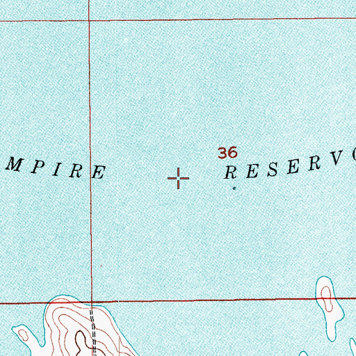 Topographic Map of Empire Reservoir, CO