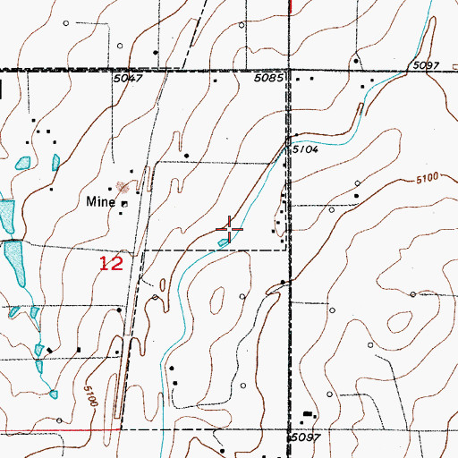 Topographic Map of Stanley Ditch, CO